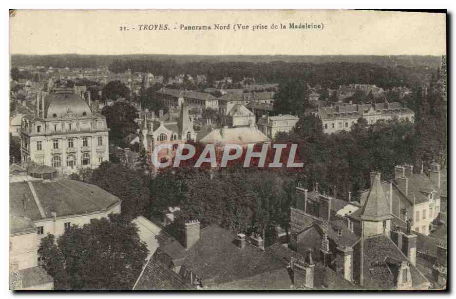 Troyes - Panorama Nord (Vue prise de la Madeleine) — éditeur non identifié, n° 21