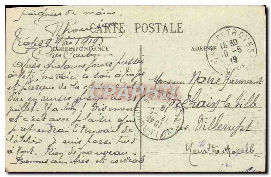 Troyes - Panorama Nord (Vue prise de la Madeleine) — éditeur non identifié, n° 21 — Rückseite