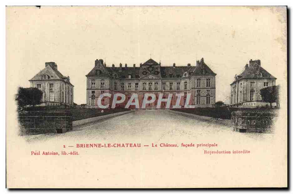 CPA Brienne Le Chateau Le Chateau Facade Principale