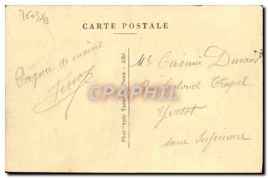 CPA L'Aveyron Illustre Rodez Le Monument Et La Cathedrale — Rückseite