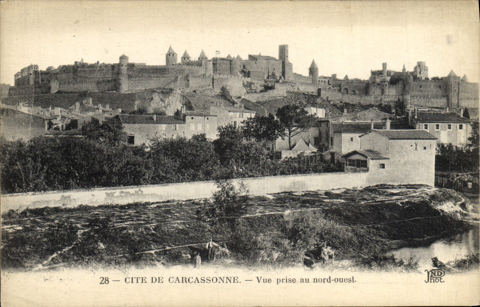 CPA Cite De Carcassonne Vue Prise Au Nord Ouest