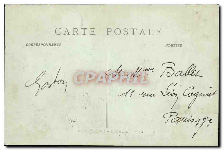 CPA Marseille La Prefecture — Rückseite