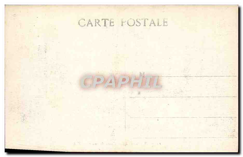 CPA Marseille Cours Belsunce Tramways — Rückseite