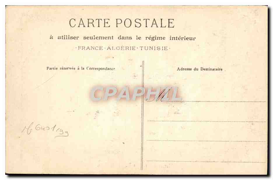 CPA Marseille La Rue De La Republique — Verso