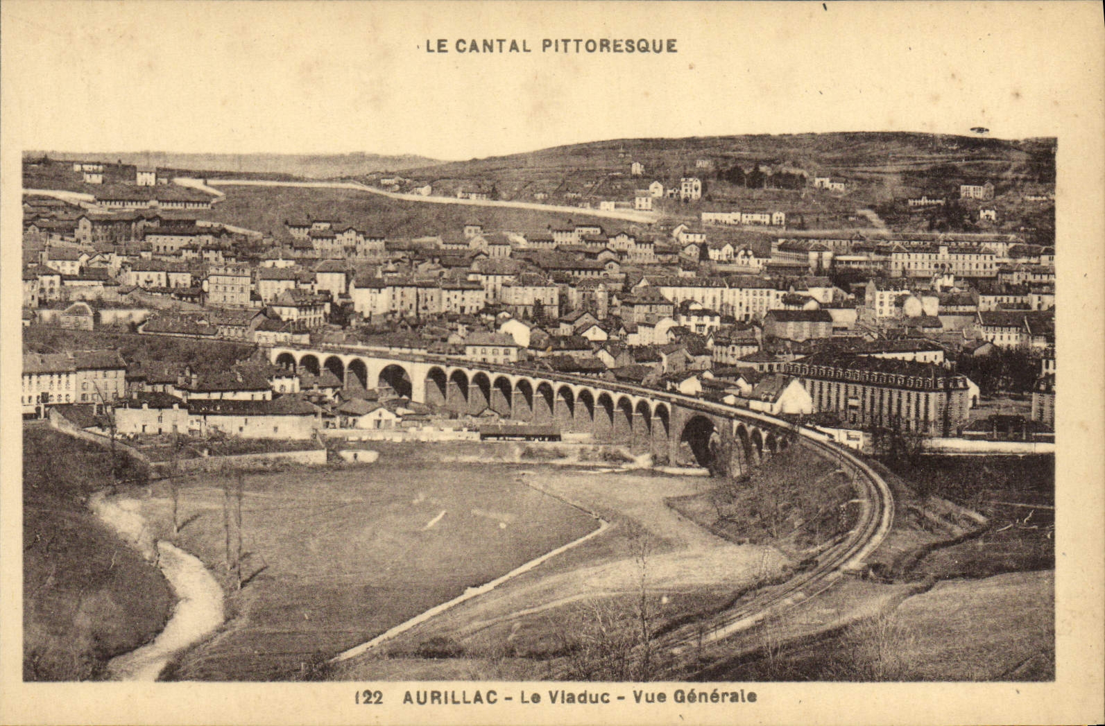 CPA Le Cantal Pittoresque Aurillac Le Viaduc Vue Generale