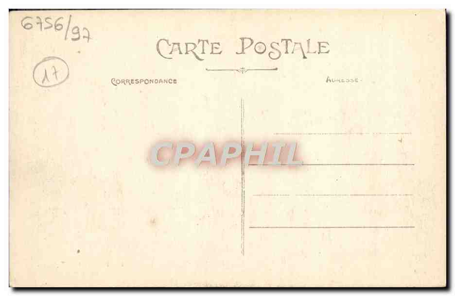 CPA Fouras Tabteau De La Mairie Affaire des brulots Ile d'Aix 12 avril 1809  — Rückseite
