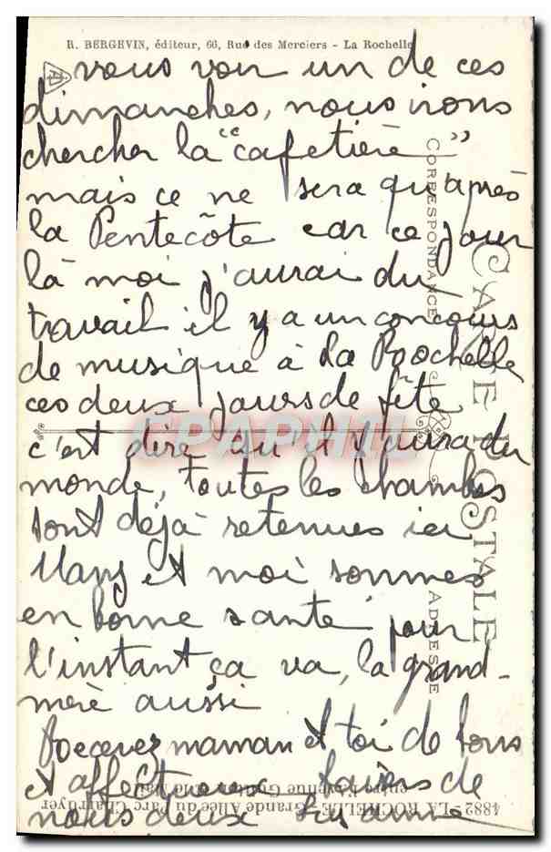 Chemin forestier en automne — R. Berghvin, éditeur, 60, rue des Merciers - La Rochelle — Back