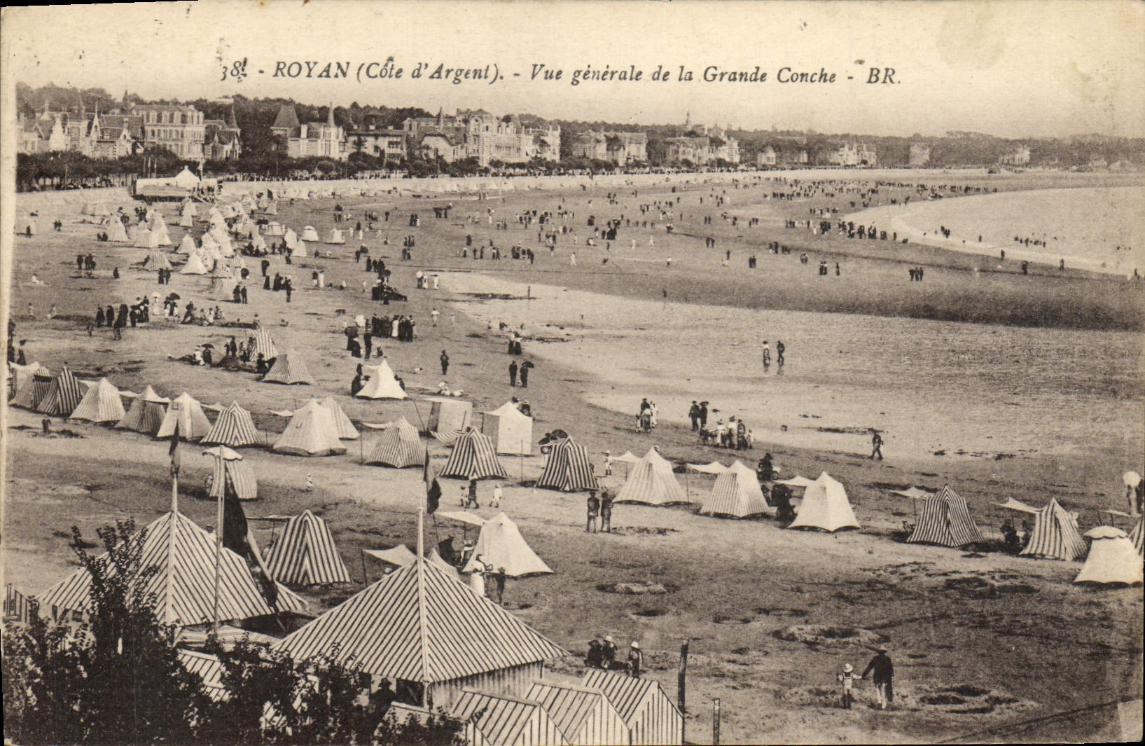 Royan (Côte d'Argent) — Vue générale de la Grande Conche — BR.