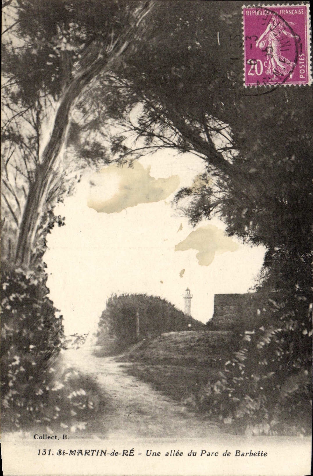 CPA St Martin De Re Une Allee Du Parc De Barbette