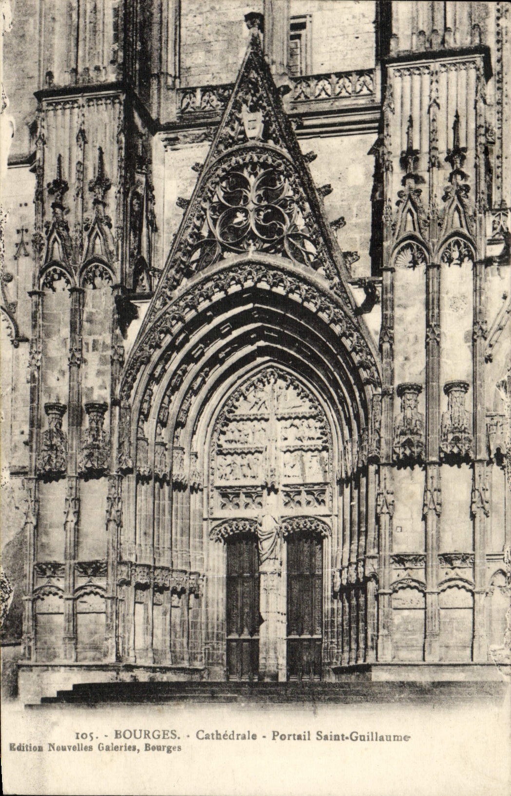 CPA Bourges Cathedrale Portail Saint Guillaume