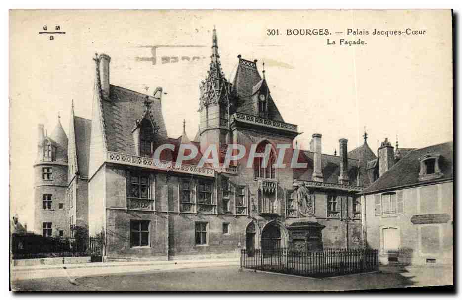 CPA Bourges Palais Jacques Coeur La facade