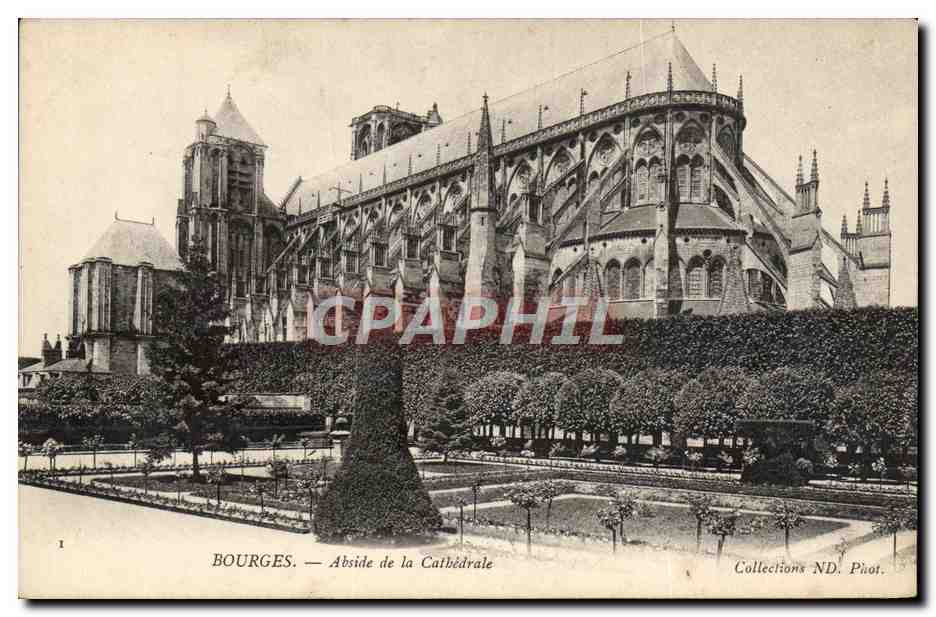CPA Bourges Abside de la Cathedrale