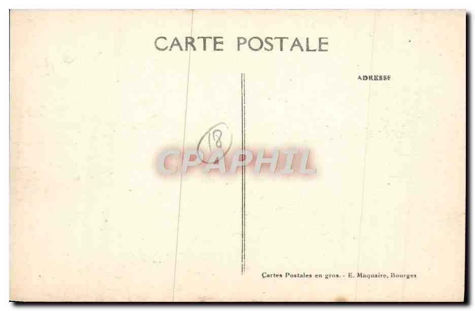 Châteauneuf-sur-Cher (Cher) — Vue panoramique prise de la Terrasse du Château — Édition Podosta — Verso