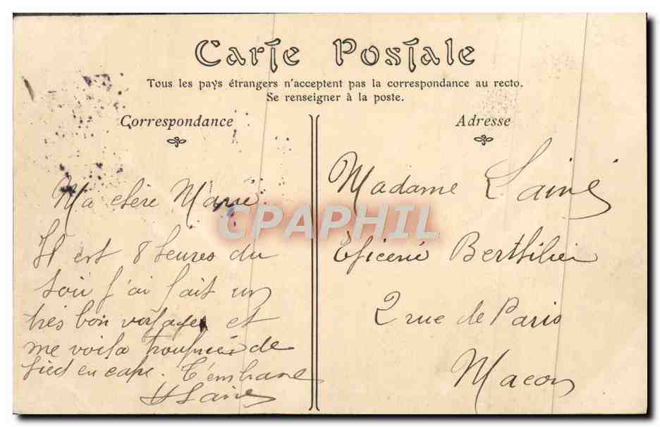 CPA Bourges Abside de la cathedrale — Rückseite