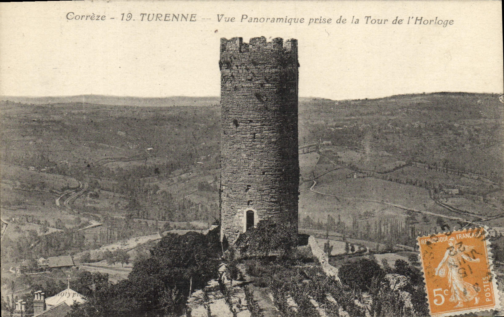 CPA Turenne Vue Panoramique prise de la Tour de I'Horloge