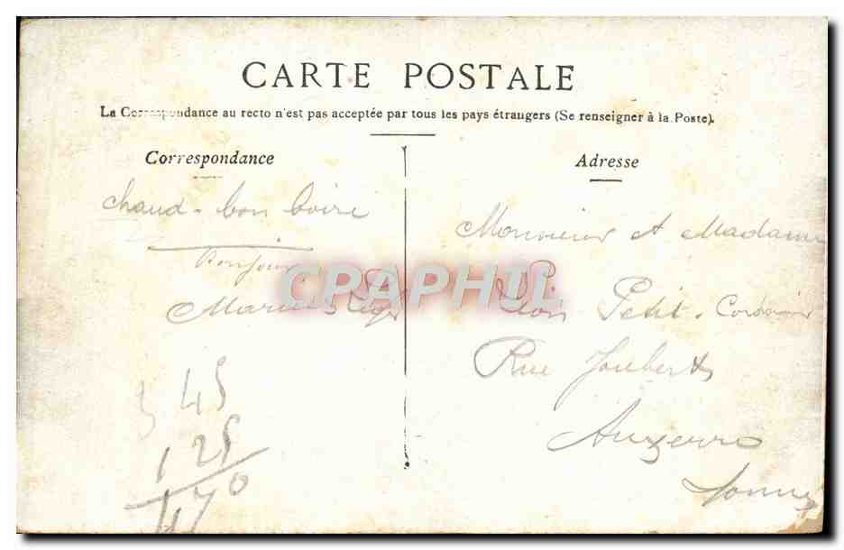 CPA Dijon La Prefecture — Rückseite