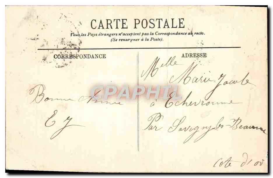 CPA Dijon Le Tombeau de Philippe le Hardi — Rückseite