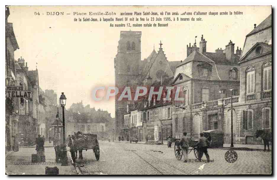 CPA Dijon Place Emile Zola