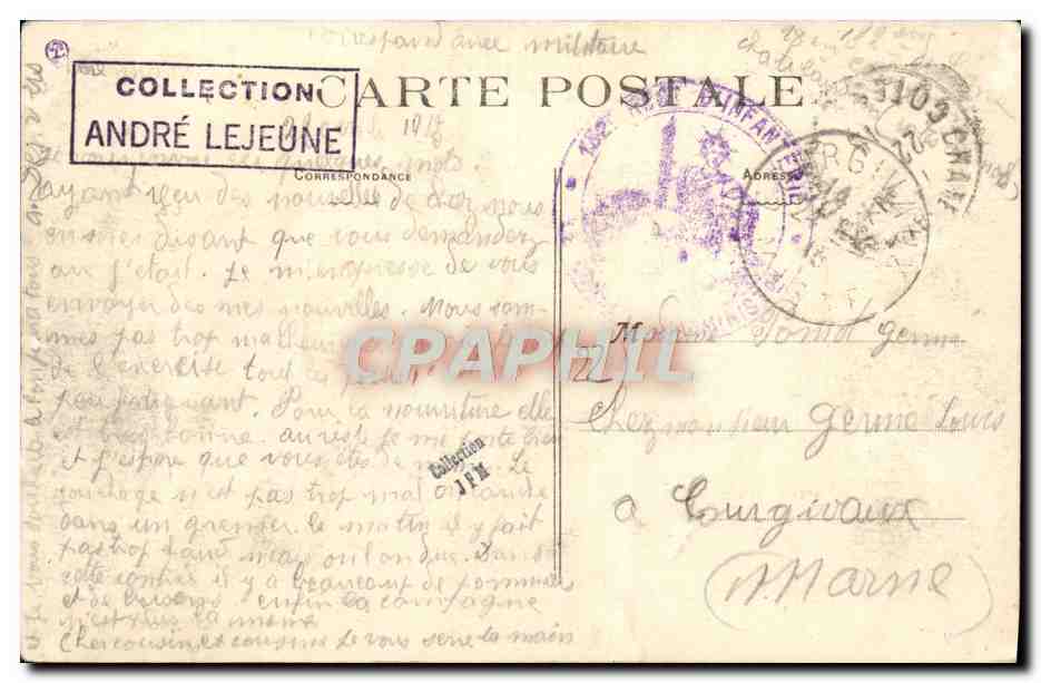 CPA Chatelaudren Le Calvaire — Verso