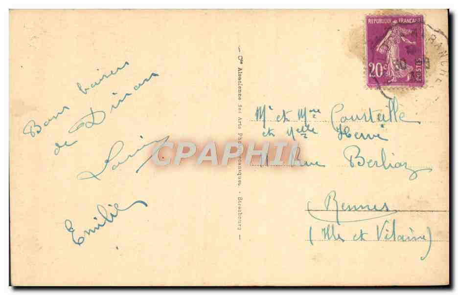 CPA Dinan Eglise St Sauveur — Verso