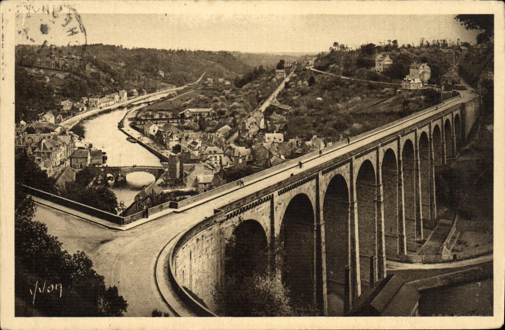 Le Viaduc de Lanvallay et la Vallée de la Rance — Dinan (C.-du-N.) — Les Éditions d'Art Y.V.C. Paris
