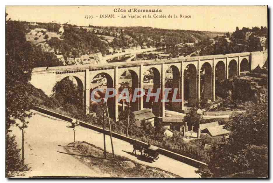 CPA Dinan Le Viaduc et la Coulee de la Rance