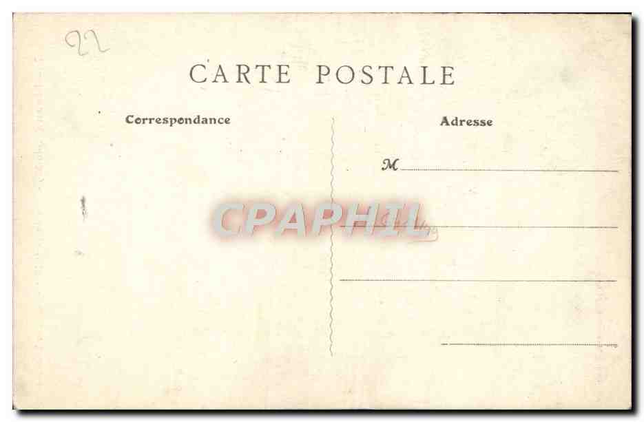 CPA Dinan Rue du Petit Fort Chateau branlant — Rückseite