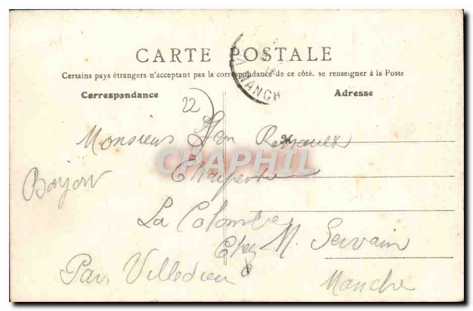 CPA Dinan Le Viaduc et les Rochers de Mont en Val — Rückseite