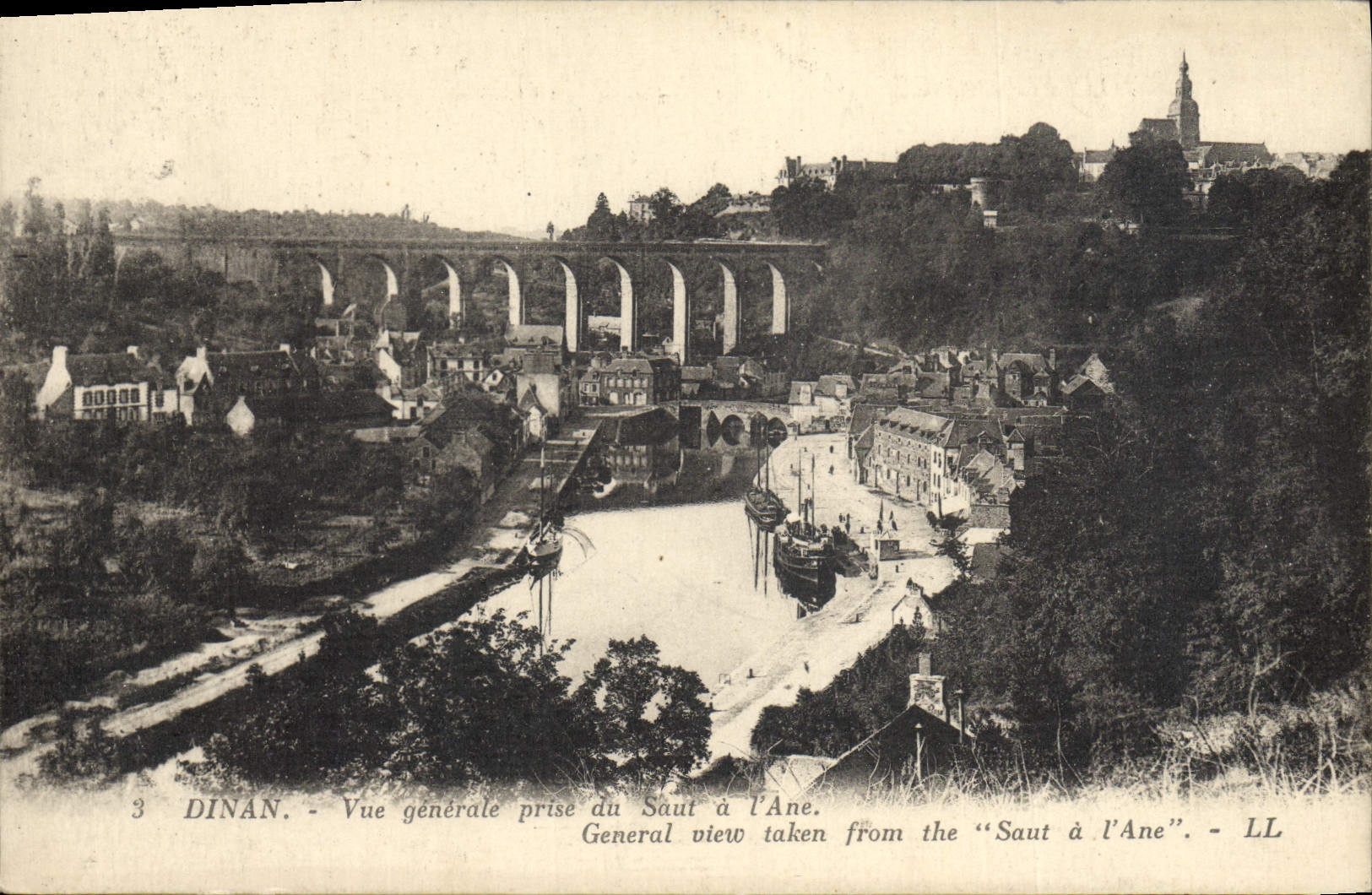 CPA Dinan Vue generale prise du Saut a ane