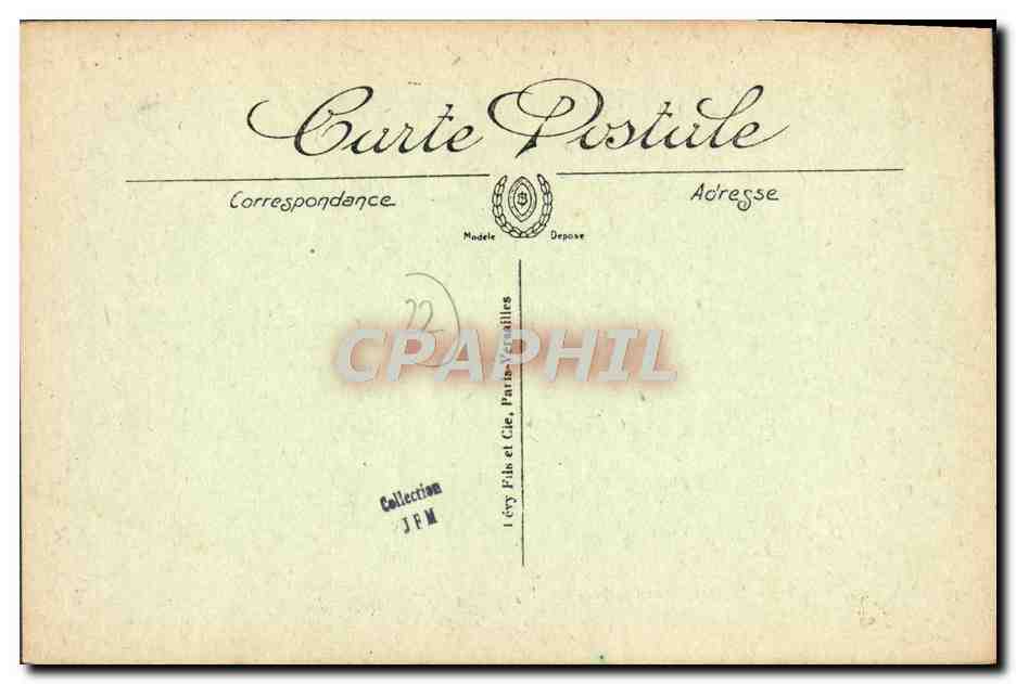CPA Lamballe Le Boulevard Jobert Hotel de l'Ouest Commaut Lesouchou Attelage  — Rückseite