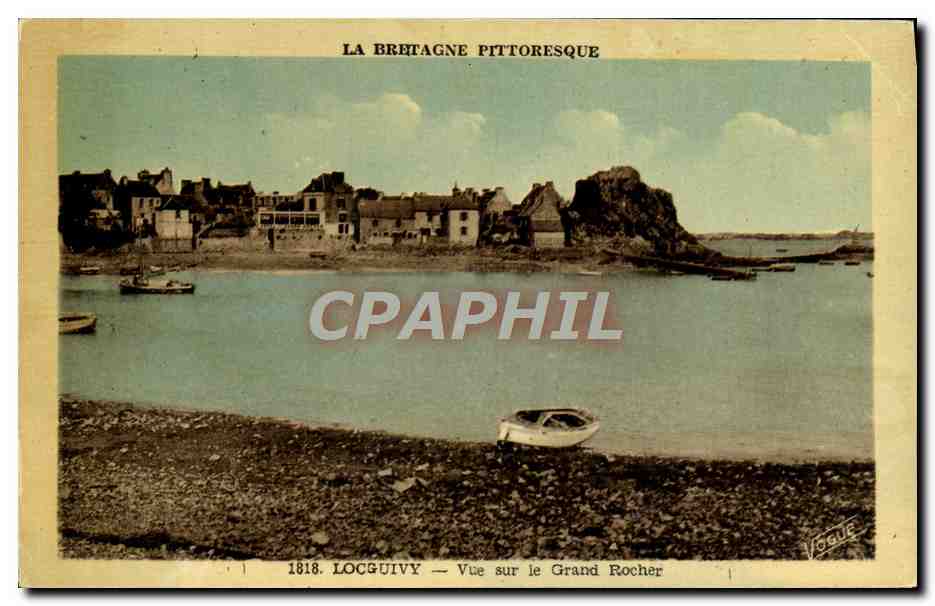 CPA Loguivy Vue sur le Grand Rocher