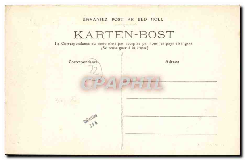 CPA Environs de Perros Guirec Louannec L'eglise  — Rückseite