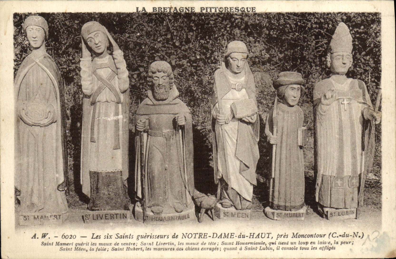 Die Sechs Heiligen von Notre-Dame-du-Haut, nahe Moncontour — Die malerische Bretagne — A.W. - 6020