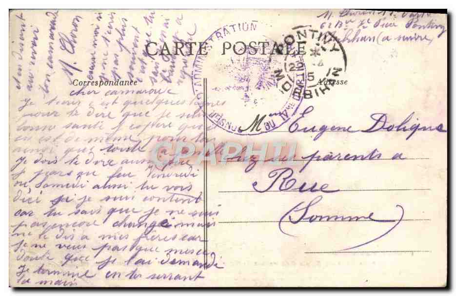 Les six Saints Guérisseurs de Notre-Dame-du-Haut, près Monconcour (C.-du-N.) — Collection A. Waron — n° 6020 — Reverso