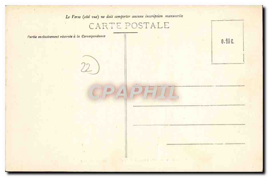 CPA Chateau de la Motte Olivet Pres Dinan  — Rückseite