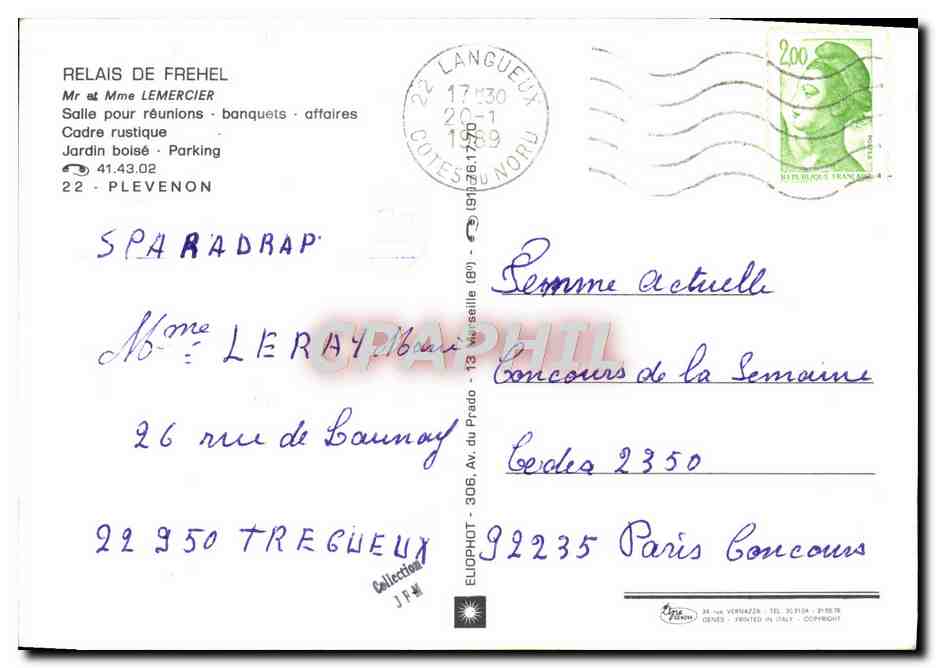 Relais de Fréhel — Hotel - Restaurant - Crêperie — éditeur non visible — Back