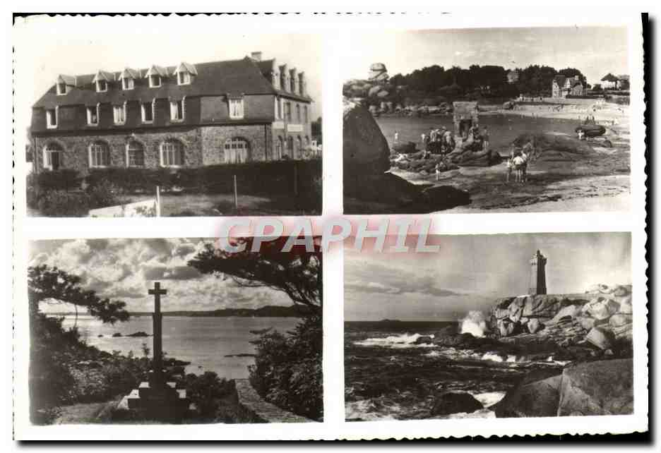 Hôtel ROC'H-HIR Ploumanach (C.-du-N.) — publicité hôtelière avec 4 vues locales