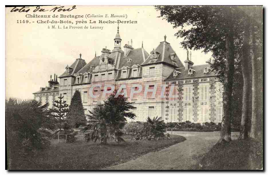 Châteaux de Bretagne — Chef-du-Bois, près La Roche-Derrien — Collection E. Hamonic, n° 1149