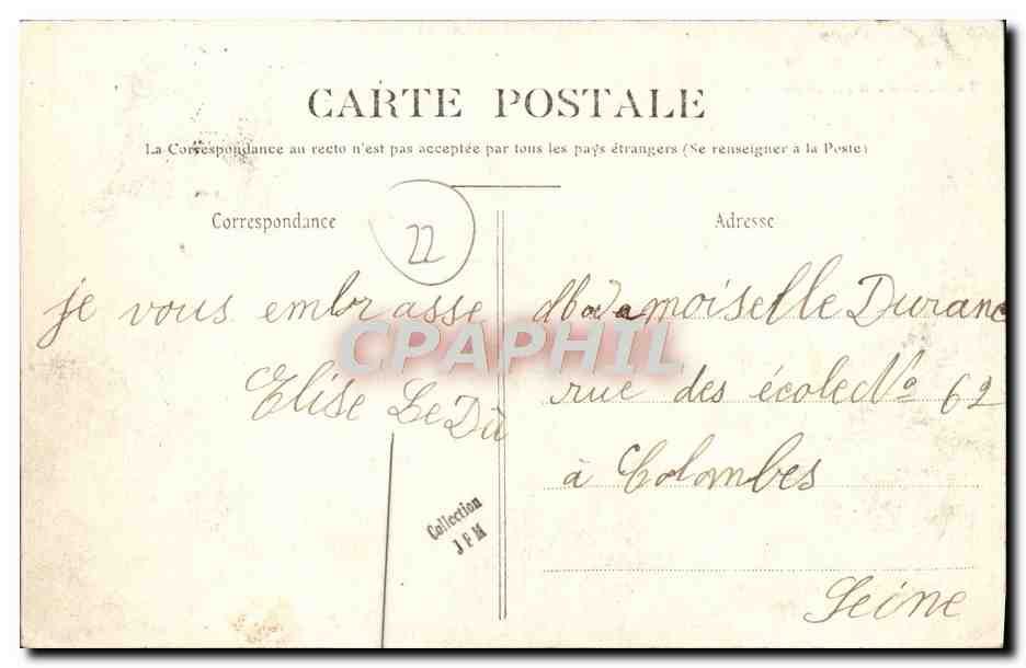 Saint-Brieuc — La Cathédrale et l'Hôtel de Ville — A.G. 6 — Verso