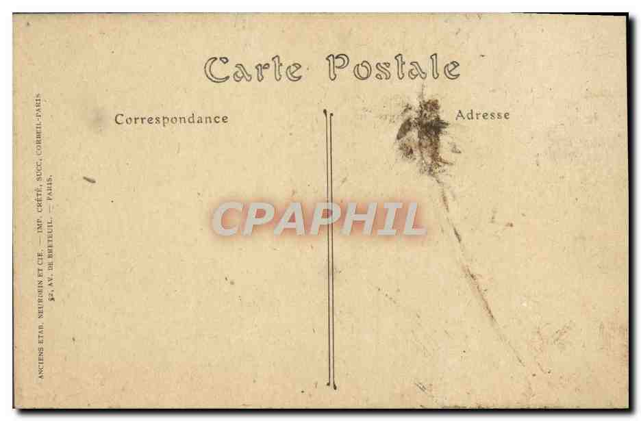 CPA Saint Brieuc Caserne De Guebriant Ancien seminaire Militaria — Rückseite