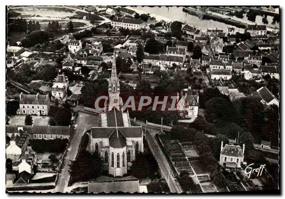 CPM En Bretagne Paimpol Vue Aerienne L'Eglise Et Les Bassins