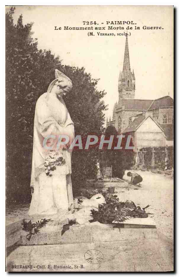 CPA Paimpol Le Monument aux Morts de la Guerre Militaria