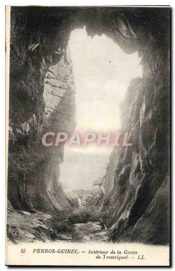 Perros-Guirec — Intérieur de la Grotte de Tréstrignel — LL, n°55