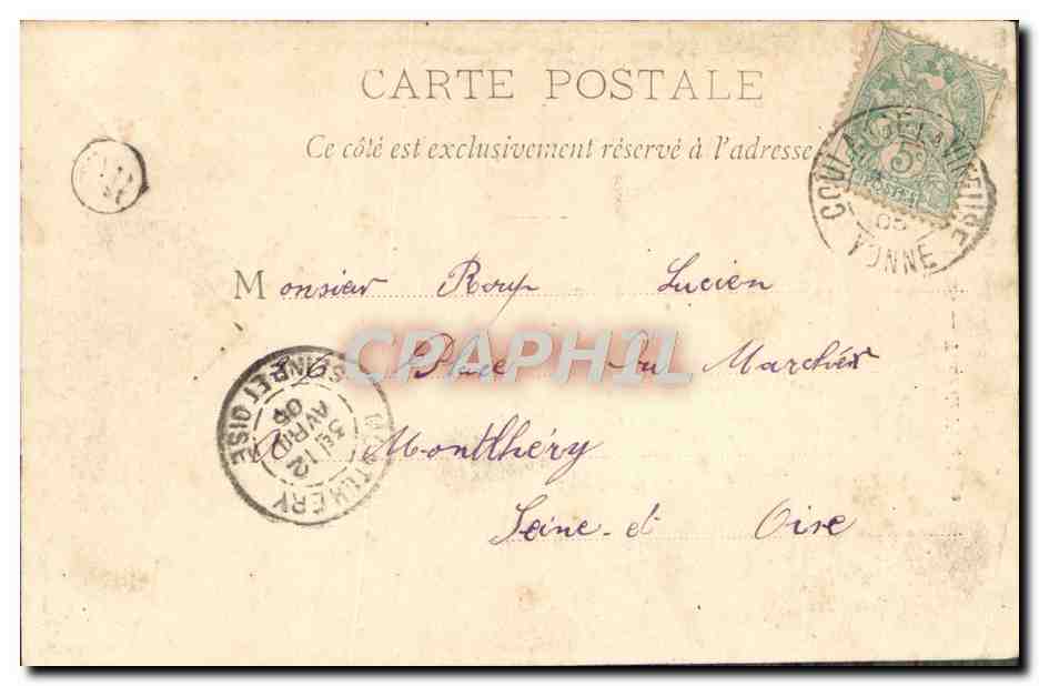 CPA Nimes Tour De l'Horloge — Rückseite