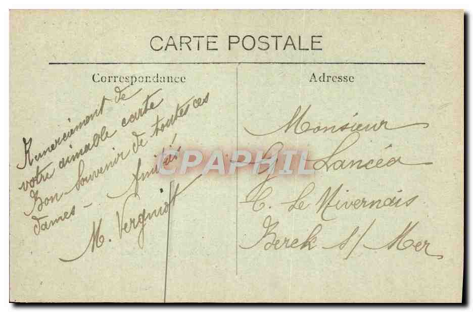 CPA Nimes Boulevard Victor Hugo — Rückseite