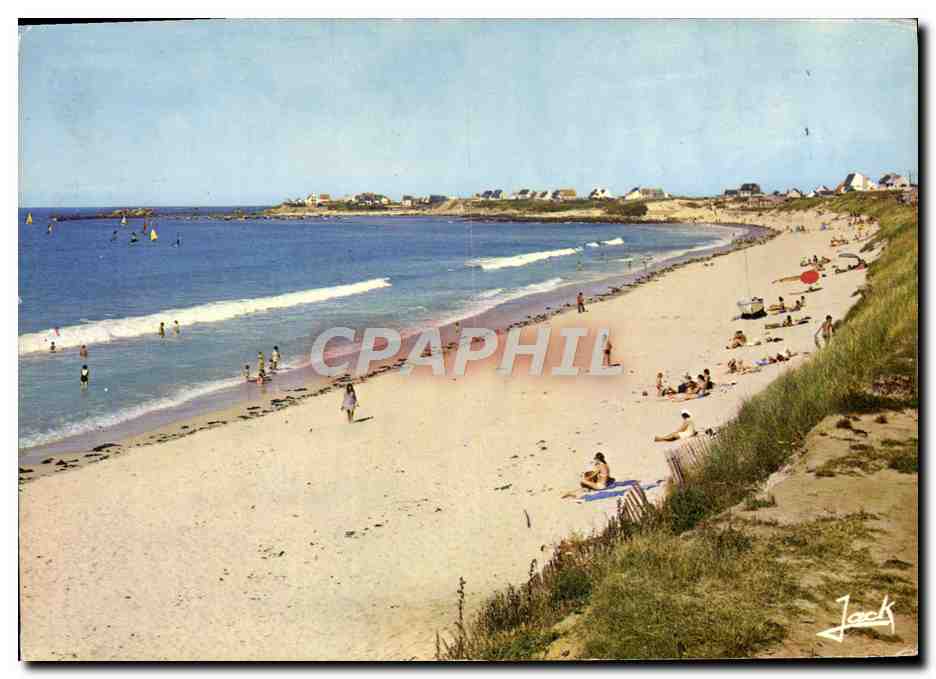 CPM Couleurs De Bretagne Plouescat La Plage De Pors Guen