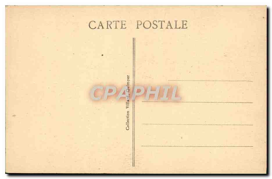 CPA St Guenole Penmarch une Vague Passant Dans Les Rochers Du Trou De l'Enfer — Rückseite