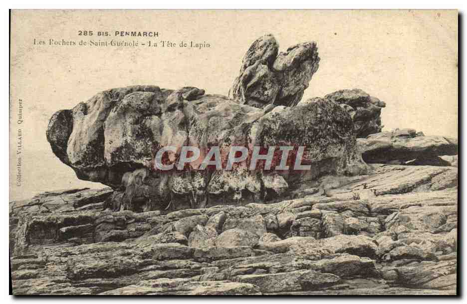 CPA Penmarch Les Rochers De Saint Guenole La tete de lapin