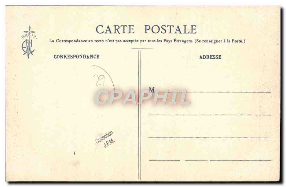 CPA Bretagne un Bapteme A Plougastel Daoulas Folklore — Rückseite