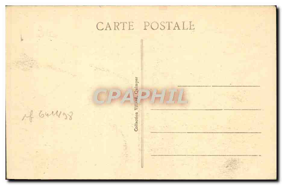 CPA La Pointe Du Raz L'Enfer De Plogoff La Cheminee Du Diable — Rückseite